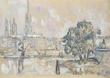 Rouen-katedralen (kol och wc på papper)